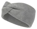 Produktbild: styleBREAKER Damen Feinstrick Stirnband mit Twist Knoten Detail | weiches elastisches Haarband | warmes Einfarbiges Kopfband für Herbst und Winter, Farbe:Grau