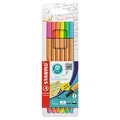 Produktbild: STABILO point 88 NEON Fineliner farbsortiert 0,4 mm, 6 St.