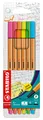 Produktbild: STABILO Fineliner point 88 Neon, 6er Kartonetui