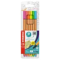 Produktbild: STABILO point 88 NEON Fineliner farbsortiert 0,4 mm, 6 St.