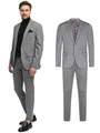 Produktbild: JEFF Herren JFEzra Set Anzug 2-teilig Sakko Hose Bundle | elastischer Herrenanzug Regular Fit für Männer Grey Mix, 52