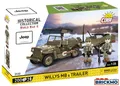 Produktbild: Cobi Historical Collection World War II 3132 Willys MB & Trailer 200 Kl. 3132