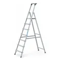 Produktbild: ZARGES Stufenstehleiter Alu 7Stufen 1seitig Plattform-H1470mm 5.7kg eloxHolme