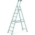 Produktbild: ZARGES Stufenstehleiter Alu. 7Stufen 1seitig Plattform-H.1470mm 5,7kg elox.Holme