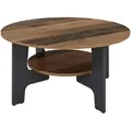 Produktbild: Mid.you Couchtisch, Anthrazit, Alteiche, Holzwerkstoff, rund, 80x42.5x80 cm, FSC Mix, offenes Fach, Wohnzimmer, Wohnzimmertische, Couchtische