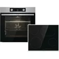 Produktbild: Gorenje Steel Steam Set BOS6737E06X+ ECT43X Steel Steam Backofen Set mit Glaskeramikkochfeld, 60cm - Silber