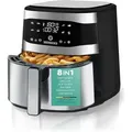 Produktbild: Heinrich ́s Heißluftfritteuse, 1800,00 W, Air fryer Fritteuse Luftfritteuse 1800w silberfarben