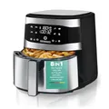 Produktbild: HEINRICHS Heißluftfritteuse Air Fryer aus Edelstahl mit digitalen LED-Display LCD Touch Display, 8 Programmen 1800W Heißluft Fritteuse Airfryer Ohne ÖL Fritteuse Luftfritteuse Timerfunktion (8L XXL)