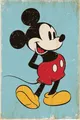 Produktbild: PYRAMID Poster Mickey Mouse Poster Retro Blue 61 x 91,5 cm