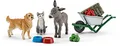 Produktbild: SCHLEICH 41423 Fütterung Auf Dem Bauernhof, ab 3 Jahren, Farm World - Spielset, 8 Teile