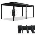 Produktbild: Juskys Lamellendach Tahiti - Stahl Pergola - Terrassenüberdachung Stabil & Wetterfest - Überdachung Für Garten & Terrasse - 3x5,9 M In Anthrazit