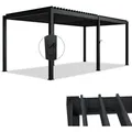 Produktbild: Juskys Lamellendach Tahiti 3x5,9 m - Stahl Pergola stabil & wetterfest - Anthrazit - Grau