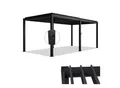 Produktbild: Juskys Lamellendach Tahiti 3x5,9 m - Stahl Pergola - Terrassenüberdachung stabil - Anthrazit