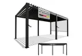 Produktbild: Juskys Terrassendach Tahiti 3x5,9 m, BxT: 590x300 cm, Lamellendach, Pergola für Garten, Terrasse, stabil & wetterfest