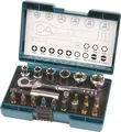 Produktbild: Makita screwdriver bit and ratchet set - 21 pieces