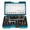 Produktbild: Makita Bit-Set 21-teilig inkl. Ratsche in Kunststoffbox B-54081