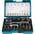 Produktbild: Makita Bit- und Steckschlüsselset B-54081 21-teilig - Ratschen-/Bit-Satz - blau