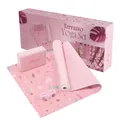 Produktbild: Myga Yoga Starter Kit | Komplettes Set mit Yogamatte, Yogablock & Gurt | rutschfest & Unterstützend | Ideal für Anfänger & Zuhause sowie Reisen | Unterschiedliche Druck Designs