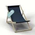 Produktbild: HAGO Liegestuhl Dunkelgrün Liege Stuhl Strand Strandliege Sonnenliege Gartenliege Klappstuhl Lounge Chill 1 Stück