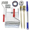 Produktbild: ROTIX Set 12-tlg. Fassadenanstrich Fassadenroller Pinsel Klebeband Farbroller