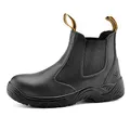 Produktbild: SAFETOE Sicherheitsstiefel Arbeitsschuhe mit Stahlkappe M8025 (S3 klassischer Artikel) von Anti-Punktion und wasserdichte, Schwarz, 45 EU