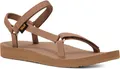 Produktbild: Teva Org Uni Slim Damen Leinwand Sandalen mit pared back Design und schnell trocknenden Gurten in Mokka – 4 UK - 37 EU - 6 US / Mocha
