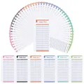 Produktbild: 48 Stück Budget Blätter Budget Planner A6 Binder Budget Sheet 6 Löcher Budget...