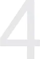 Produktbild: Alpertec Hausnummer 4 Selbstklebend Nachtleuchtend  Hausnummern Hausnummerschild