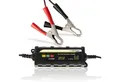 Produktbild: Dunlop Dunlop Ladegerät LED 12V - Auto/Motorrad/Boot Autobatterie-Ladegerät (1x Erhaltungsladegerät, 1x Set Starthilfekabel)