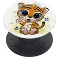 Produktbild: Popsockets Smartphone-Halterung 70113 PopGrip Basic Happy Cat Handy Zubehör, (Hochwertiger PopGrip mit glücklicher Katze)