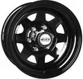 Produktbild: Dotz Dakar black (ohne Nabenbecher) 6x15 ET0 - LK5/139.7 ML110 Stahlfelge schwarz