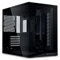 Produktbild: Lian Li O11 Dynamic Mini V2 PC-Gehäuse Schwarz | Kompakter ATX Midi-Tower mit Zwei-Kammer-Design, Tempered Glass und modularem Aufbau