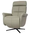 Produktbild: Mendler Relaxsessel HWC-L10, Design Fernsehsessel TV-Sessel Liegesessel, Liegefunktion drehbar, Voll-Leder - grau