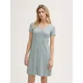 Produktbild: TOM TAILOR Sommerkleid Kleider & Jumpsuits Kleid mit Raffungen grün XXL (44)