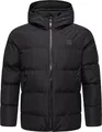 Produktbild: Ragwear Herren Winterjacke mit Kapuze warme Steppjacke wasserdicht und atmungsaktiv Norg YOUMODO Black Gr. M