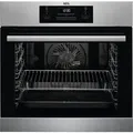 Produktbild: Aeg Hausgeräte BEB331010M Einbaubackofen, Reinigung mit Wasserdampf, Grillfunktion, Display mit - Silber
