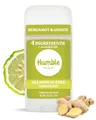 Produktbild: Humble alles natürlich Deodorant, Aluminium und Paraben, Cruelty Free Männer und Frauen Deodorant Bergamotte und Ingwer 1 Packung