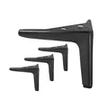 Produktbild: Prima-Online 4 Stück Möbelbeine Metall Schwarz Matt – Belastbar bis 700 kg – Möbelfüße für DIY, Sofa, Schrankfüße, Bettfüße, Couchtisch Beine – Robuste Metallfüße für Möbel