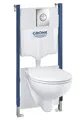 Produktbild: Grohe WC-Vorwand-Element Solido Compact 5-in-1 Set spülrandlos Tiefspül WC