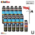Produktbild: Dämmstoffkleber EPS XPS Klebeschaum 10 x 750ml + 1 x PU-Reiniger + Schaumpistole