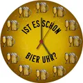 Produktbild: Ist es schon Bier Uhr? Wanduhr aus MDF