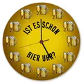 Produktbild: Ist es schon Bier Uhr? Wanduhr aus MDF