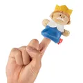 Produktbild: SIGIKID 43008 Fingerpuppe König, Plüschpuppe zum Auf-die-Finger-stecken, Rollenspiel, Geschichten erzählen, Spielen, für Kinder ab 6 Monaten, König/Blau 10 cm