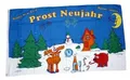 Produktbild: Fahne/Flagge Prost Neujahr Silvester 90 x 150 cm