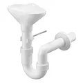 Produktbild: Haas Siphon mit Trichter DN 40, Weiß, Polypropylen, Auffangtrichter, Siphon