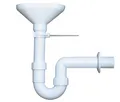 Produktbild: Haas Tropfwasser Röhrensiphon 40mm Geruchsverschluß Trichtersiphon Sifon Siphon