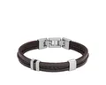 Produktbild: Fossil Armband Armband Herren Essentials Braunes Leder Edelstahl JF04133040