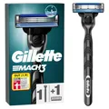Produktbild: Gillette Mach3 Nassrasierer Herren, Rasierer + 1 Rasierklinge mit 3-fach Klinge