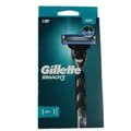 Produktbild: Gillette Mach 3 Rasierapparat Herrenrasierer Gesicht 1 Griff + 1 Klinge