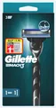 Produktbild: Gillette Mach 3 Rasierapparat Herrenrasierer Gesicht 1 Griff + 1 Klinge